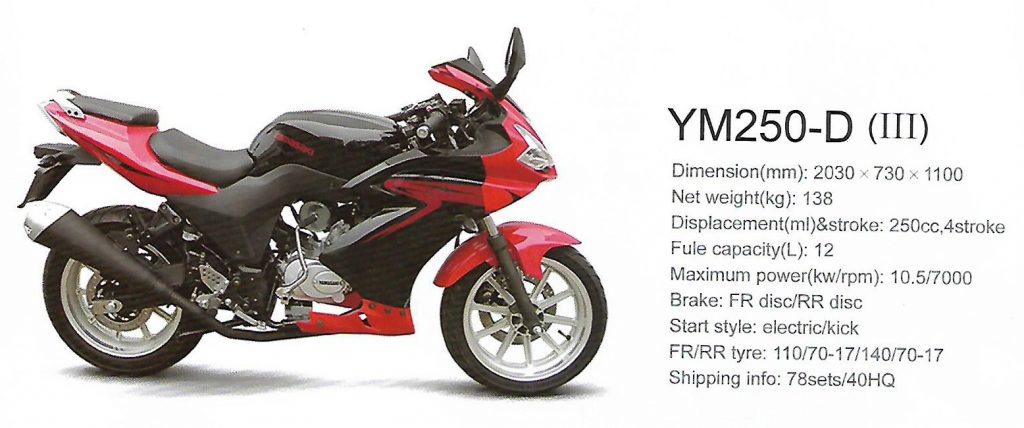 YM250-D Honda Motorcycle